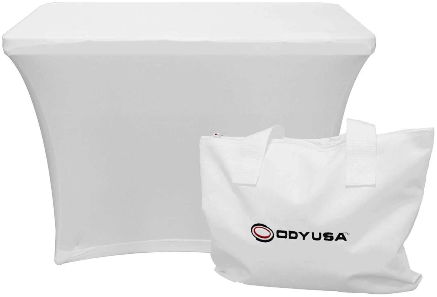 Odyssey SPATBL4WHT 4 Ft Performers Table Cover - White - PSSL ProSound and Stage Lighting