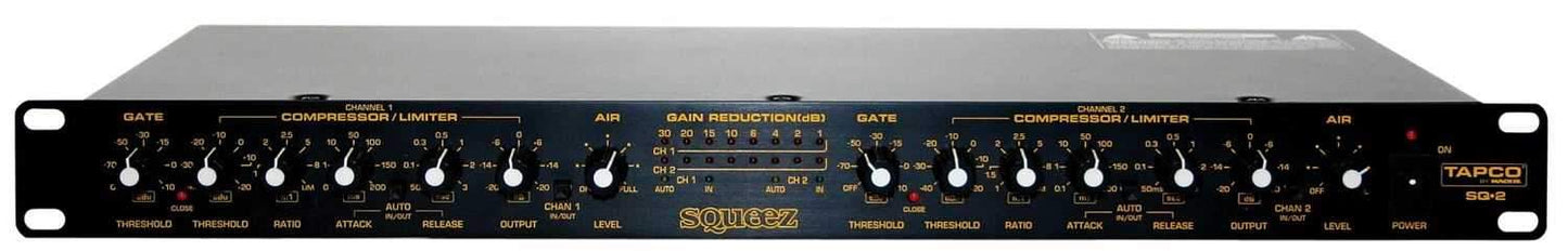 Tapco SQ-2 SQUEEZ 2 2-Ch Compressor / Gate - PSSL ProSound and Stage Lighting