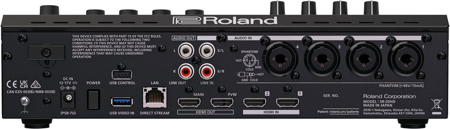 Roland Pro A/V SR-20HD Direct Streaming AV Mixer w/ Recording on SD - PSSL ProSound and Stage Lighting