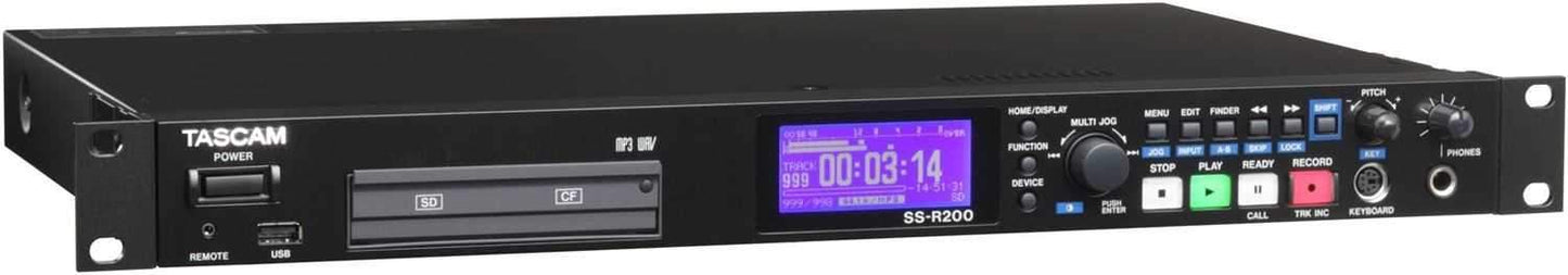 Tascam SSR200 Solid State Stereo Audio Recorder - PSSL ProSound and Stage Lighting