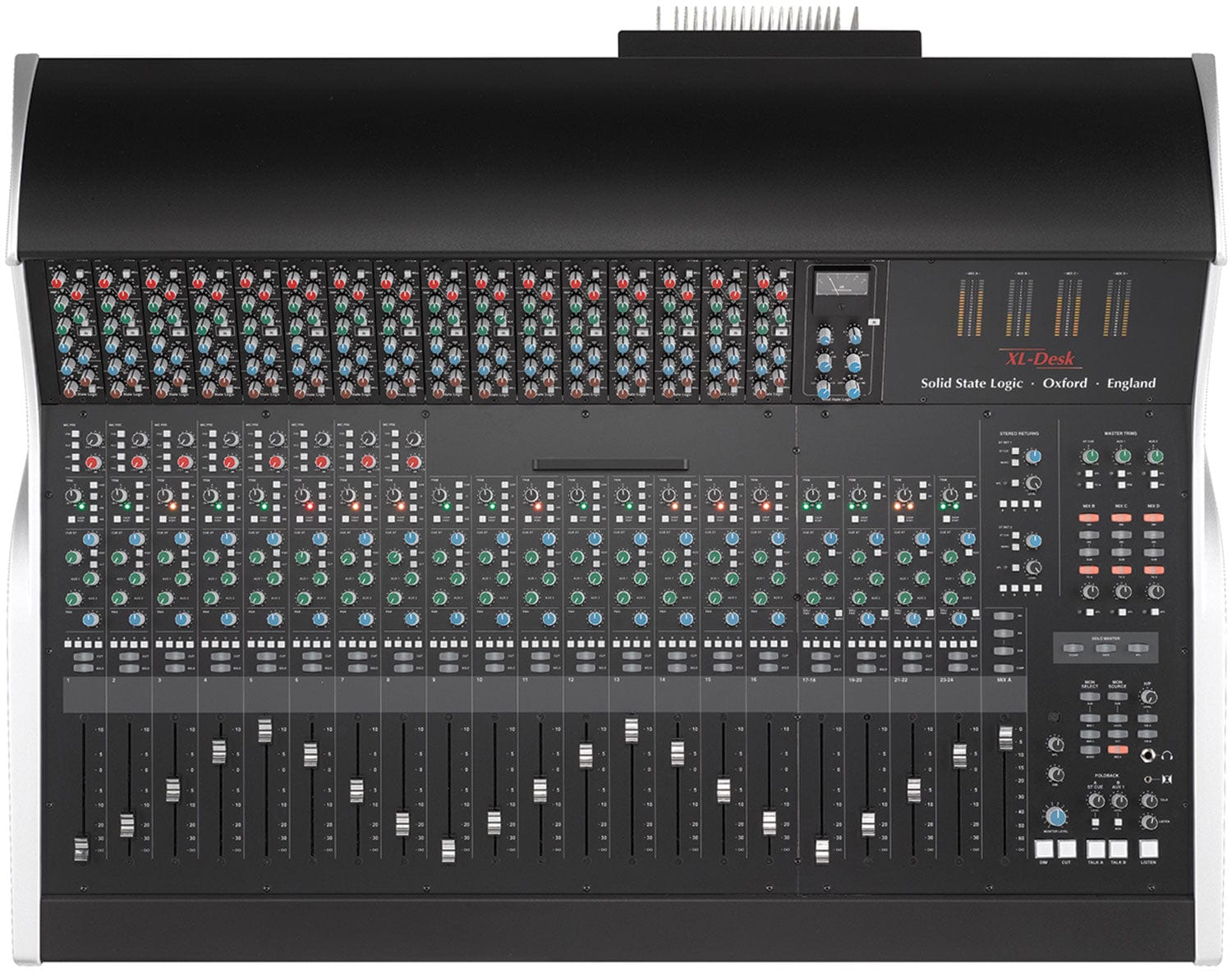 SSL XL-Desk 44-Input SuperAnalogue Mixer with 1 Buss Compressor and 8 E ...