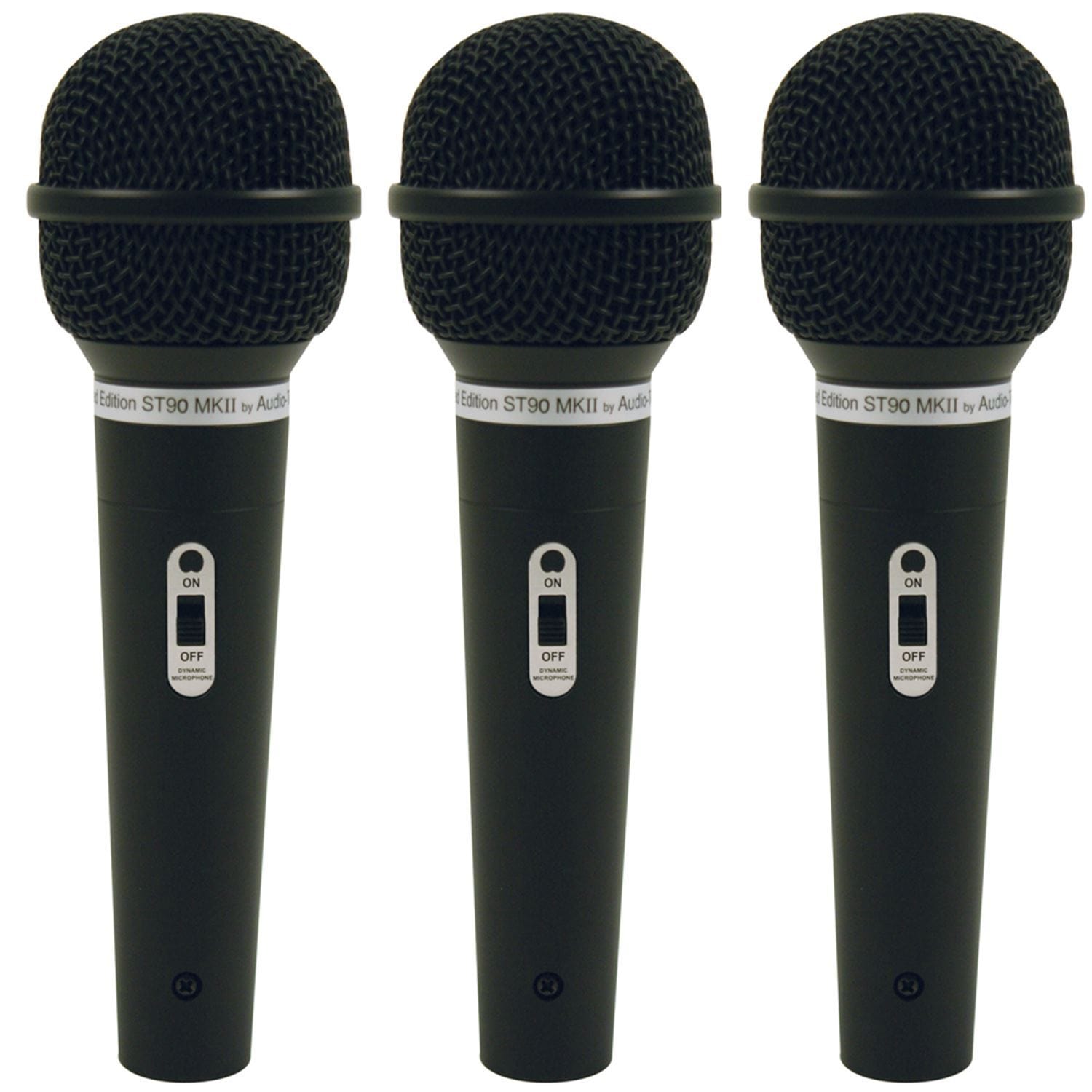 Audio Technica ST90MKII Dynamic Microphone 3-Pack - PSSL ProSound and Stage Lighting