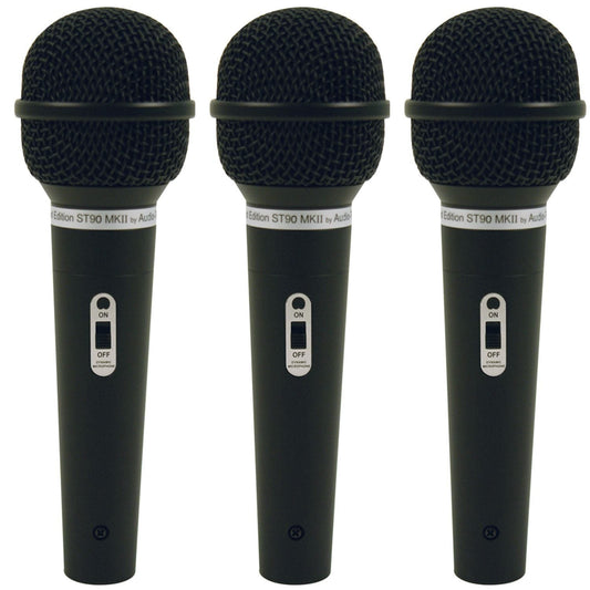 Audio Technica ST90MKII Dynamic Microphone 3-Pack - PSSL ProSound and Stage Lighting