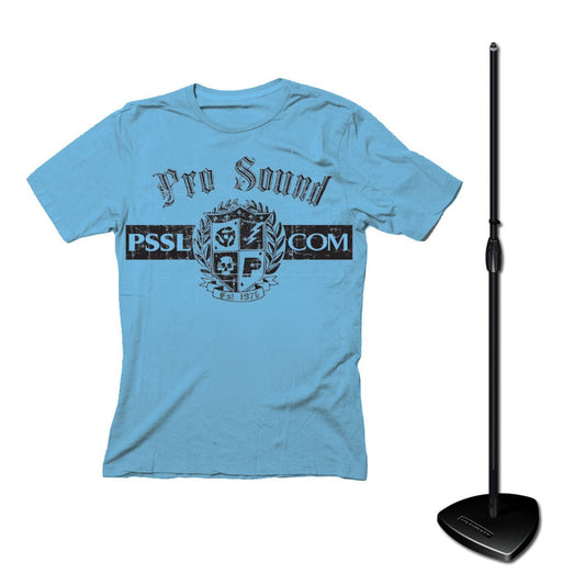 Tour Grade Mic Stand Plus T-Shirt Package - PSSL ProSound and Stage Lighting