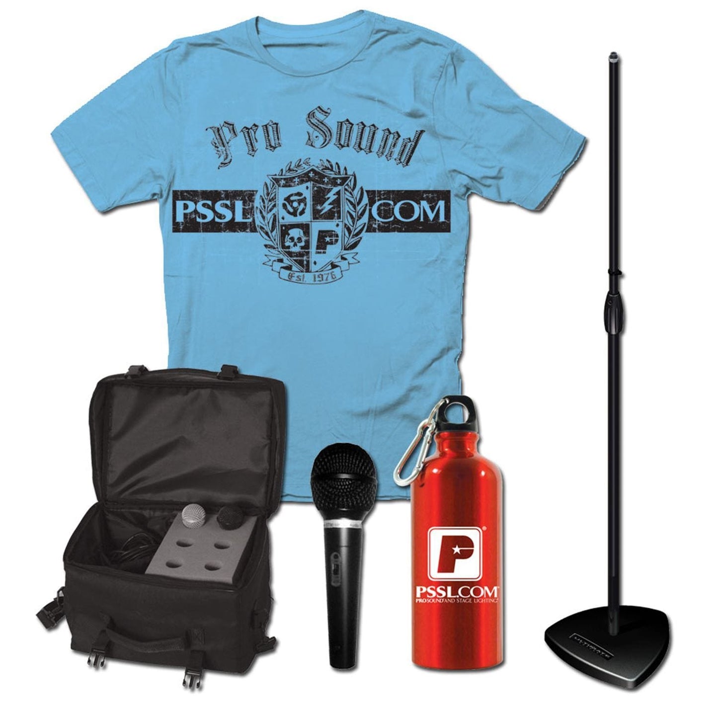 Tour Grade Mic Stand Plus Mic Road Bag And More - PSSL ProSound and Stage Lighting