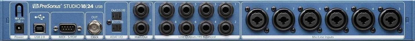 PreSonus Studio 1824 18x18 24-bit 192k USB 2.0 Audio Interface - PSSL ProSound and Stage Lighting