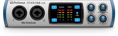 PreSonus Studio 26 2x4 USB 192k Audio Interface - PSSL ProSound and Stage Lighting