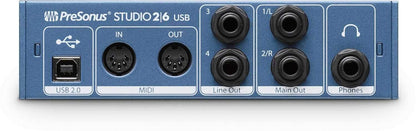 PreSonus Studio 26 2x4 USB 192k Audio Interface - PSSL ProSound and Stage Lighting