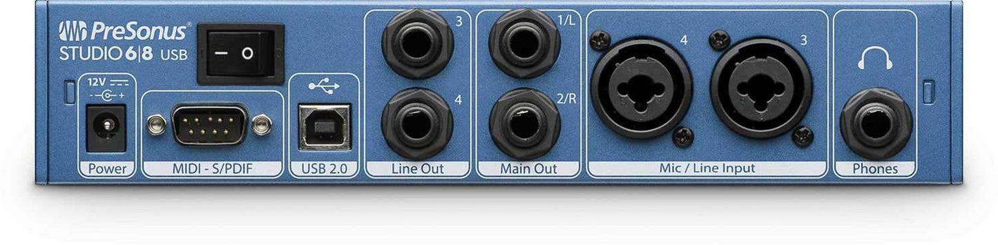 PreSonus Studio 68 6x6 192k USB Audio Interface - PSSL ProSound and Stage Lighting