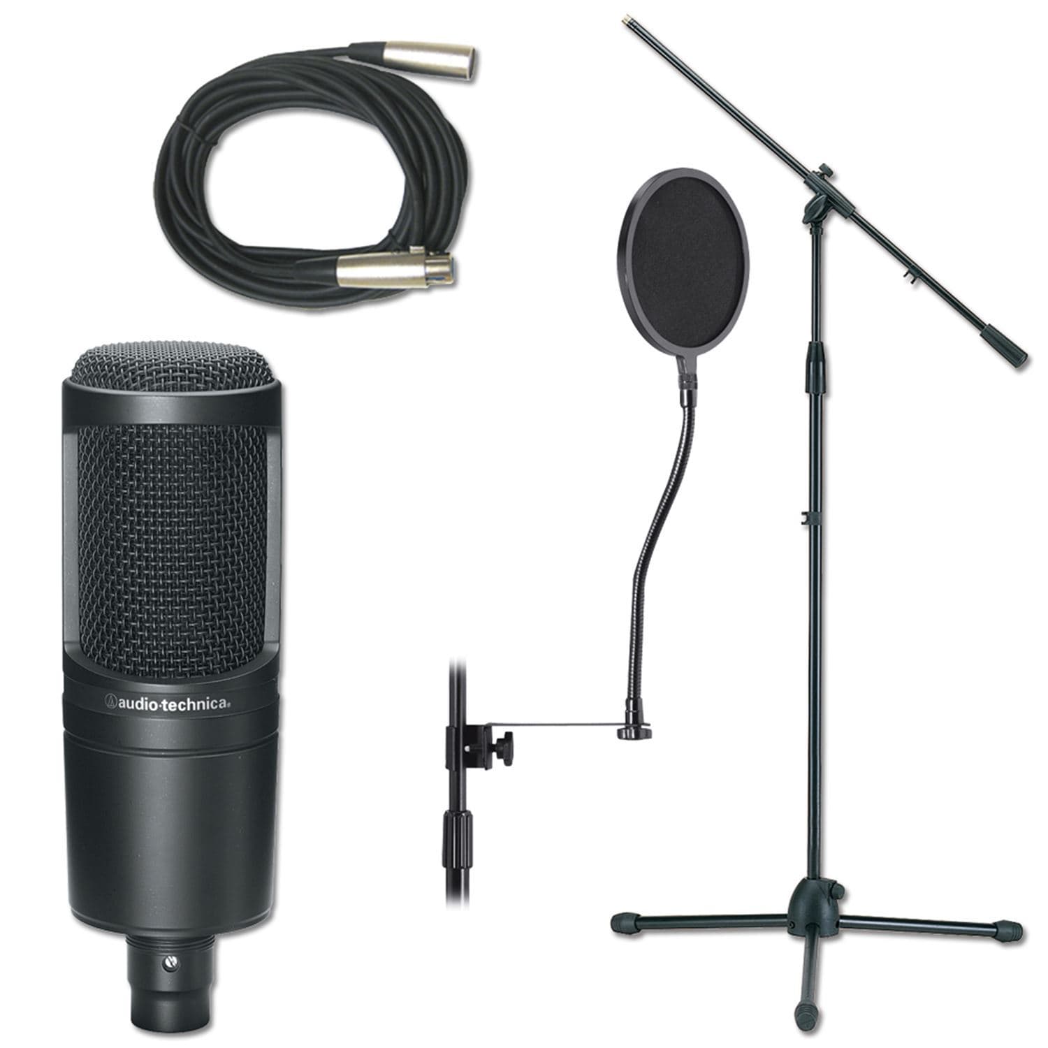 Professional Studio Mic Stand And Cable Package - PSSL ProSound and Stage Lighting