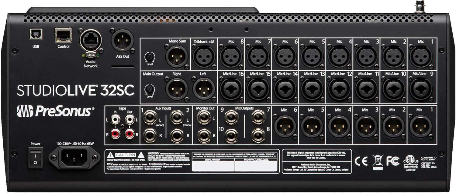 Presonus StudioLive 32SC Series III Subcompact Digital Mixer - PSSL ProSound and Stage Lighting