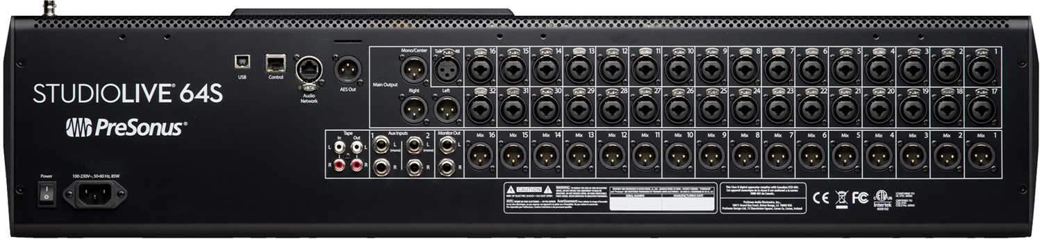 PreSonus StudioLive 64S Series III 64-Channel Digital Mixer – Solotech