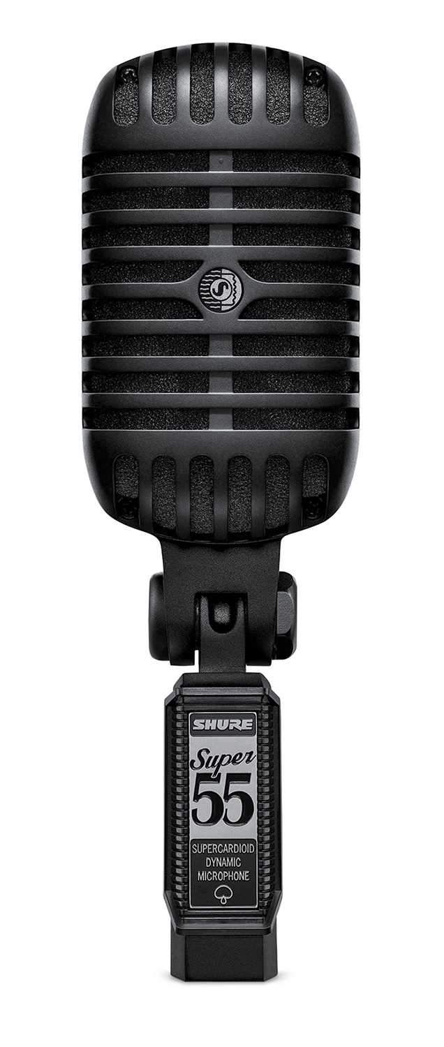 Shure Super 55-BLK Deluxe Vocal Mic Pitch Black - PSSL ProSound and Stage Lighting