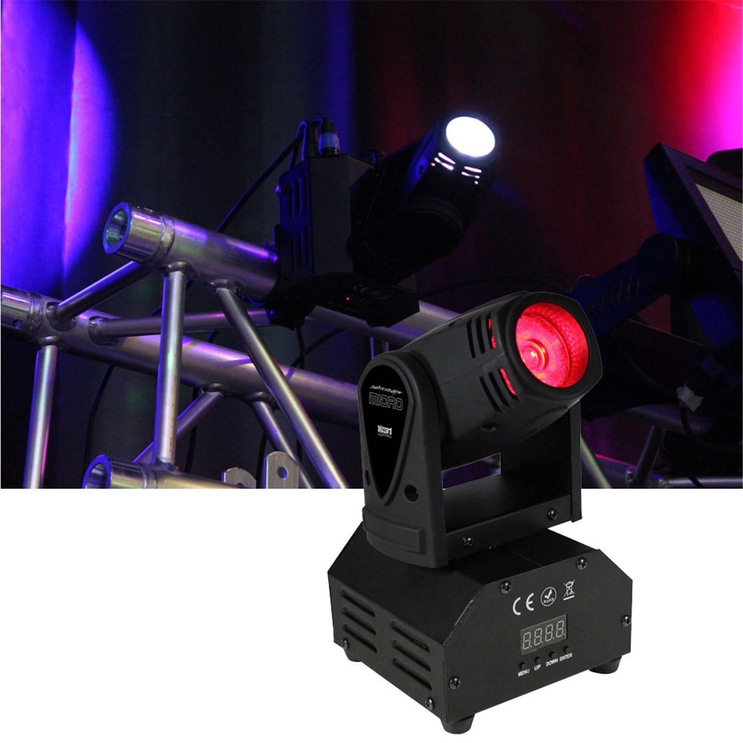 Blizzard SwitchBlade Micro RGBW Moving LED Light - PSSL ProSound and Stage Lighting