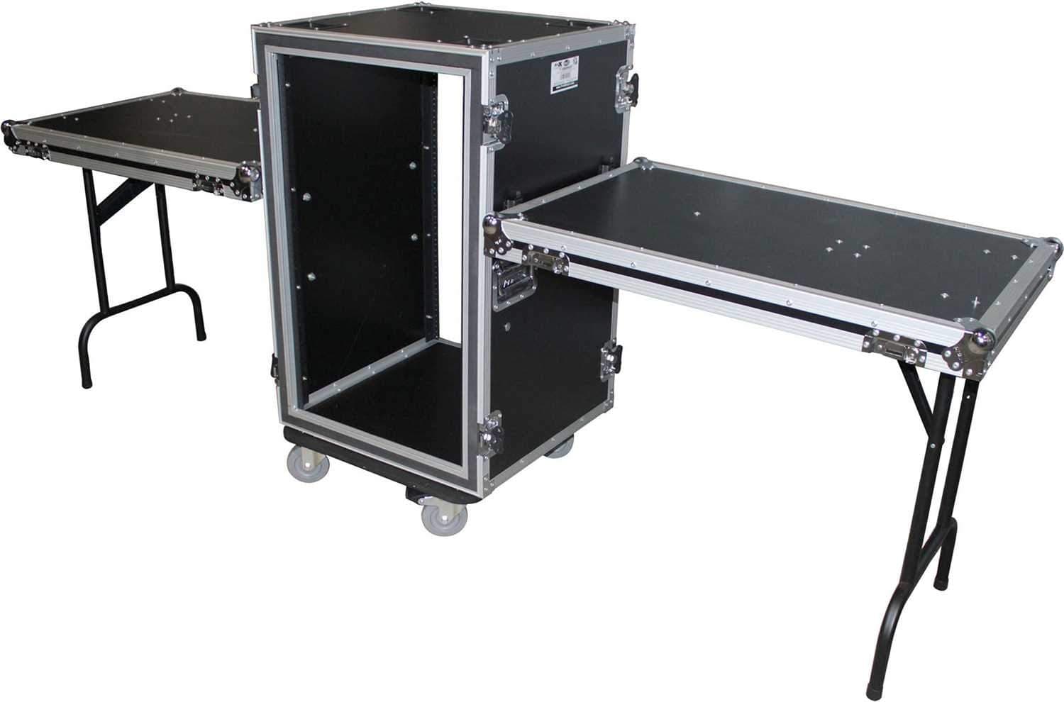 ProX T-14RSP24WDST 14U Vertical Rack with Table - PSSL ProSound and Stage Lighting