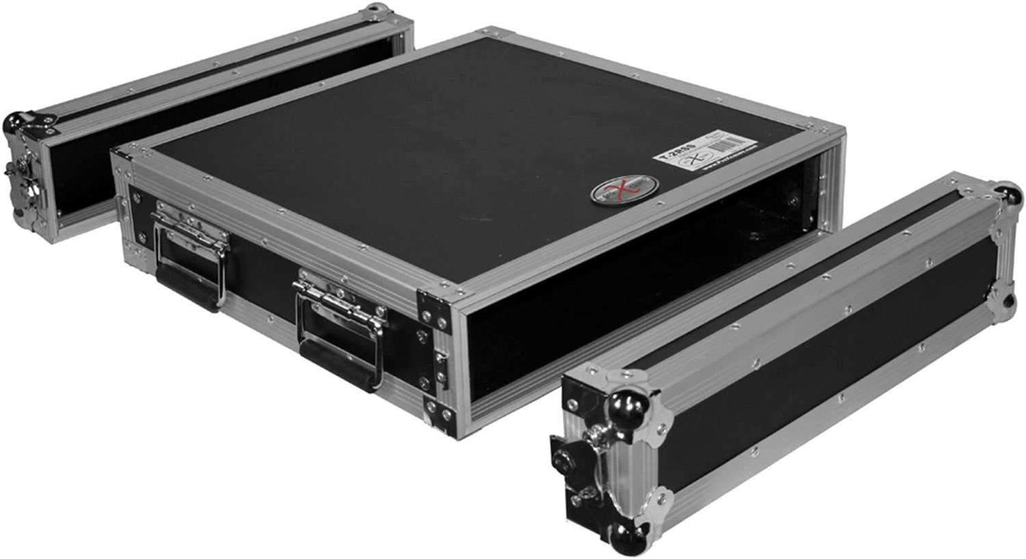 ProX T-2RSS 2U Amp Rack Mount ATA Flight Case - PSSL ProSound and Stage Lighting