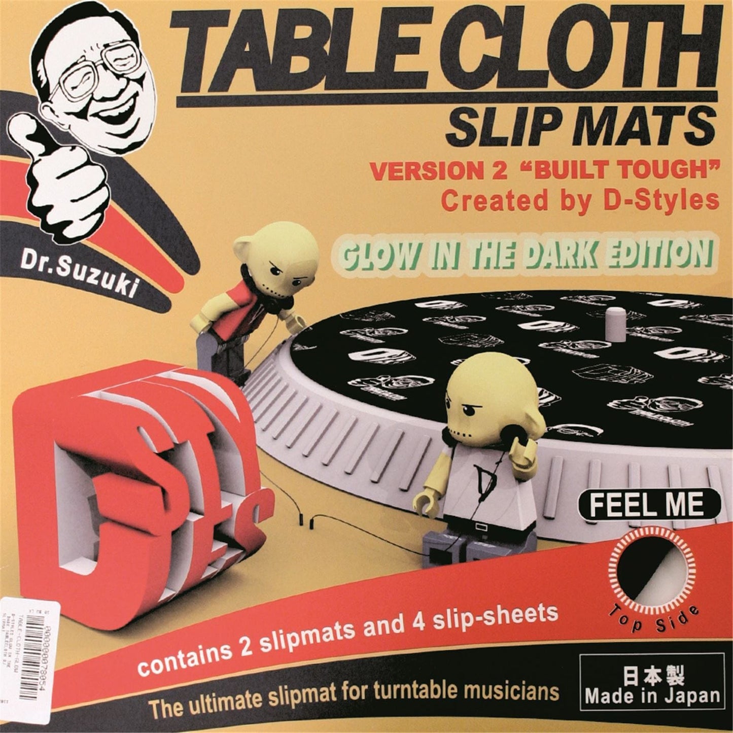 D-Styles Glow In The Dark Tablecloth Dj Slipmat - PSSL ProSound and Stage Lighting