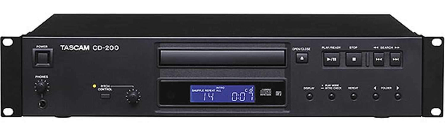 Tascam CD-200 Rackmountable CD/MP3 Player - PSSL ProSound and Stage Lighting