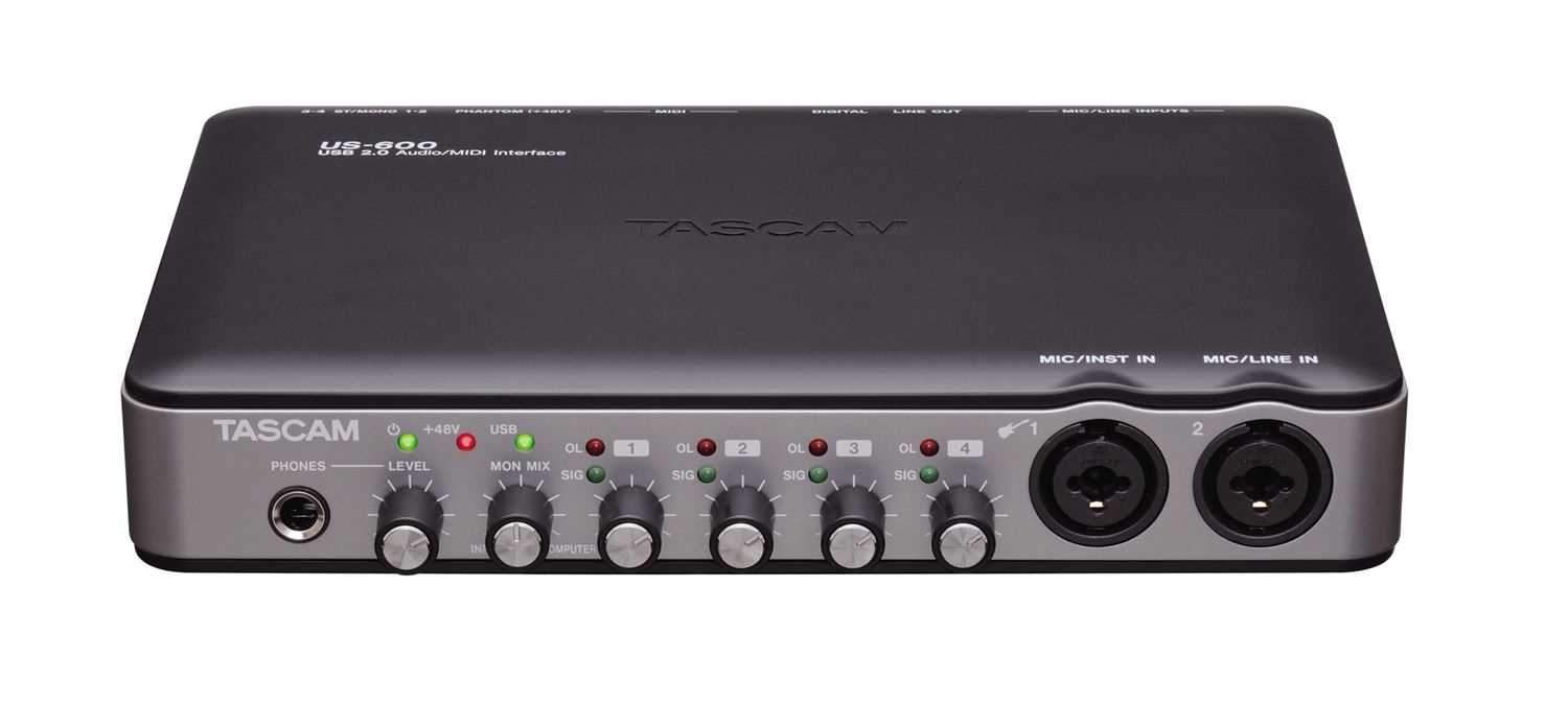 Tascam US600 USB Audio / Midi Interface - PSSL ProSound and Stage Lighting