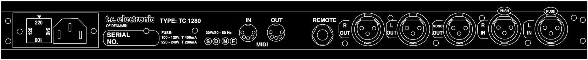 TC Electronic TC 1280 Stereo Digital Audio Delay - Solotech