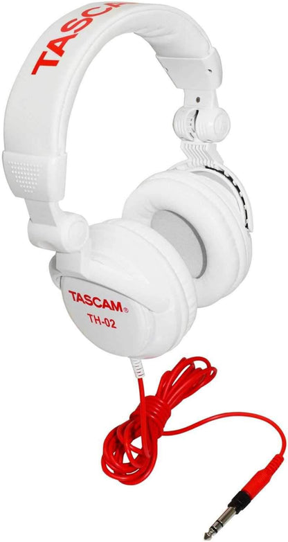 Tascam TH02 White DJ and Studio Headphones - PSSL ProSound and Stage Lighting