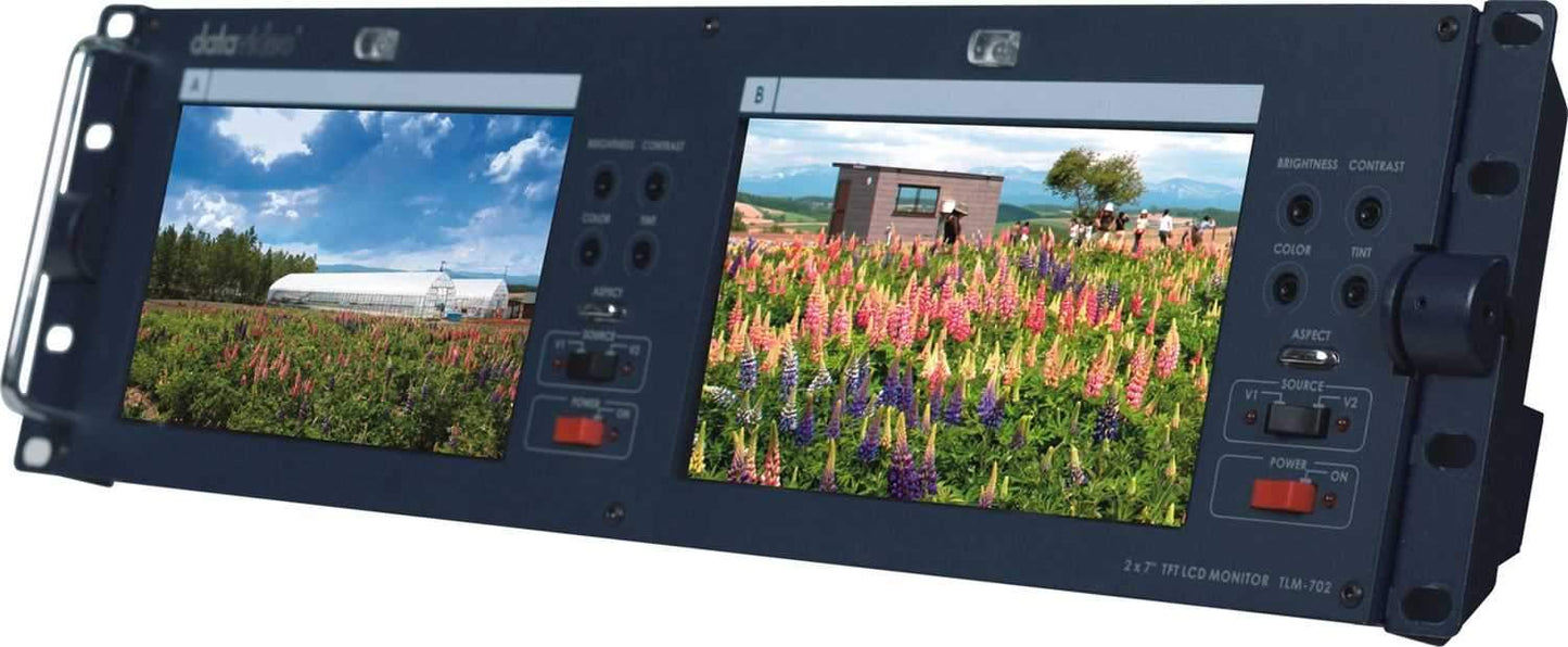 Datavideo TLM702 7In Dual Lcd Screen Monitor - PSSL ProSound and Stage Lighting