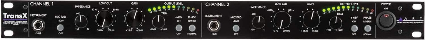 ART TransX 2 Channel Microphone Preamplifier - PSSL ProSound and Stage Lighting