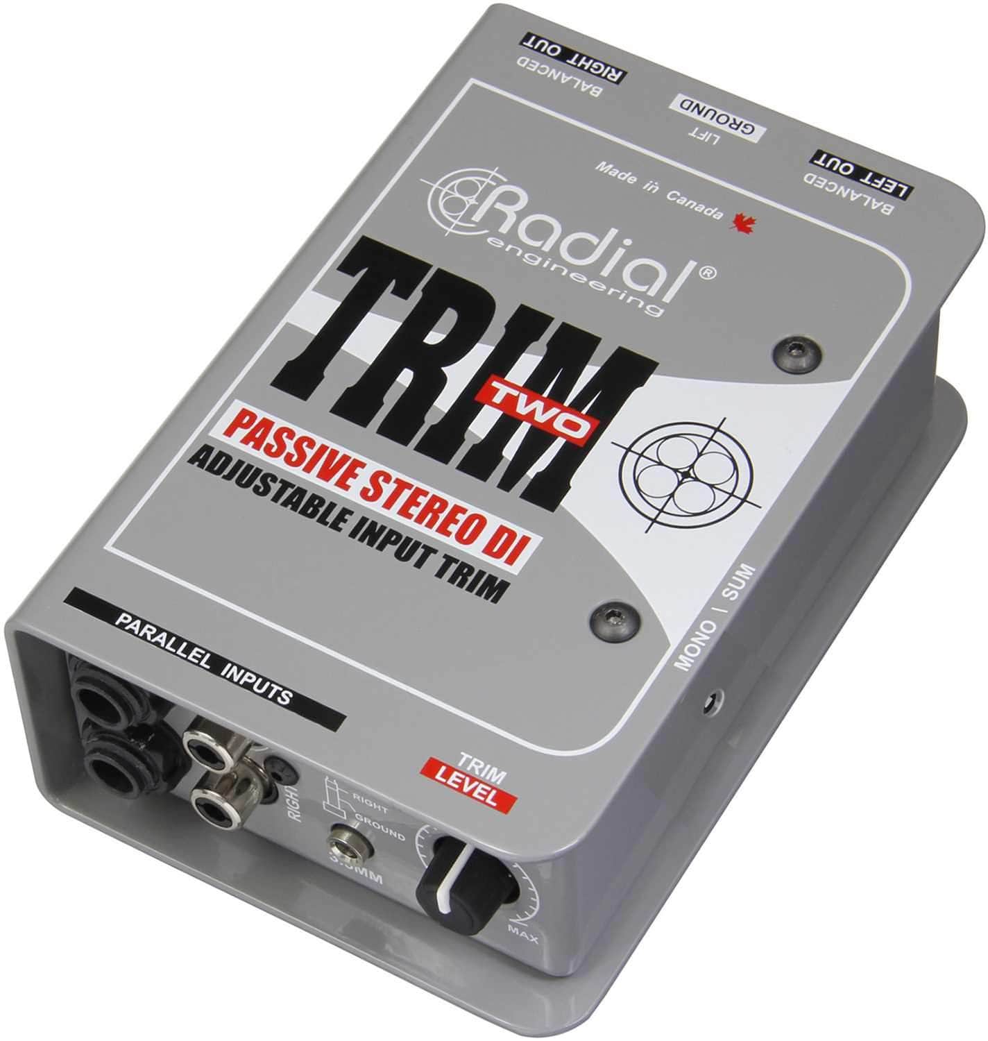 Radial Trim-Two Passive DI for AV with Level Control - PSSL ProSound and Stage Lighting