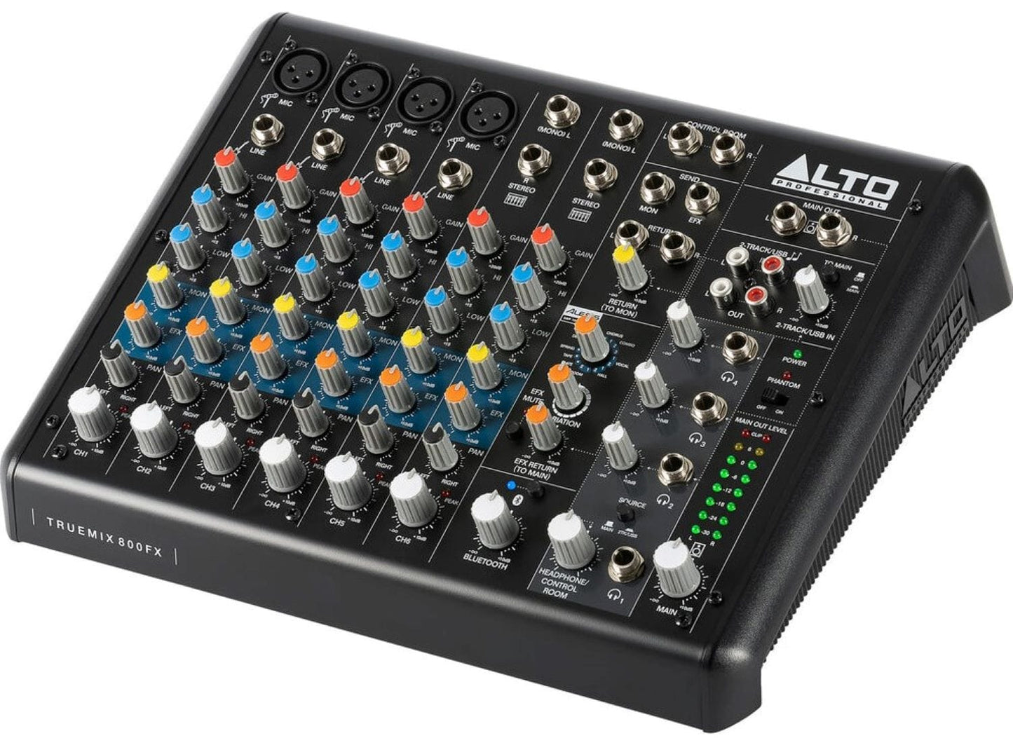 Alto Professional TRUEMIX800FXXUS 8-Channel Analog Mixer with Bluetooth, USB, and FX - PSSL ProSound and Stage Lighting