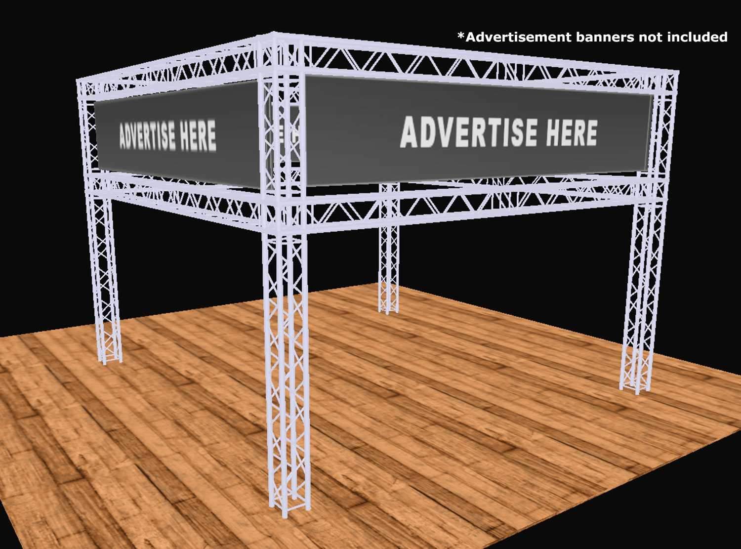 Global Truss 20 Ft x 20 Ft F34 Double Tier Display System - PSSL ProSound and Stage Lighting