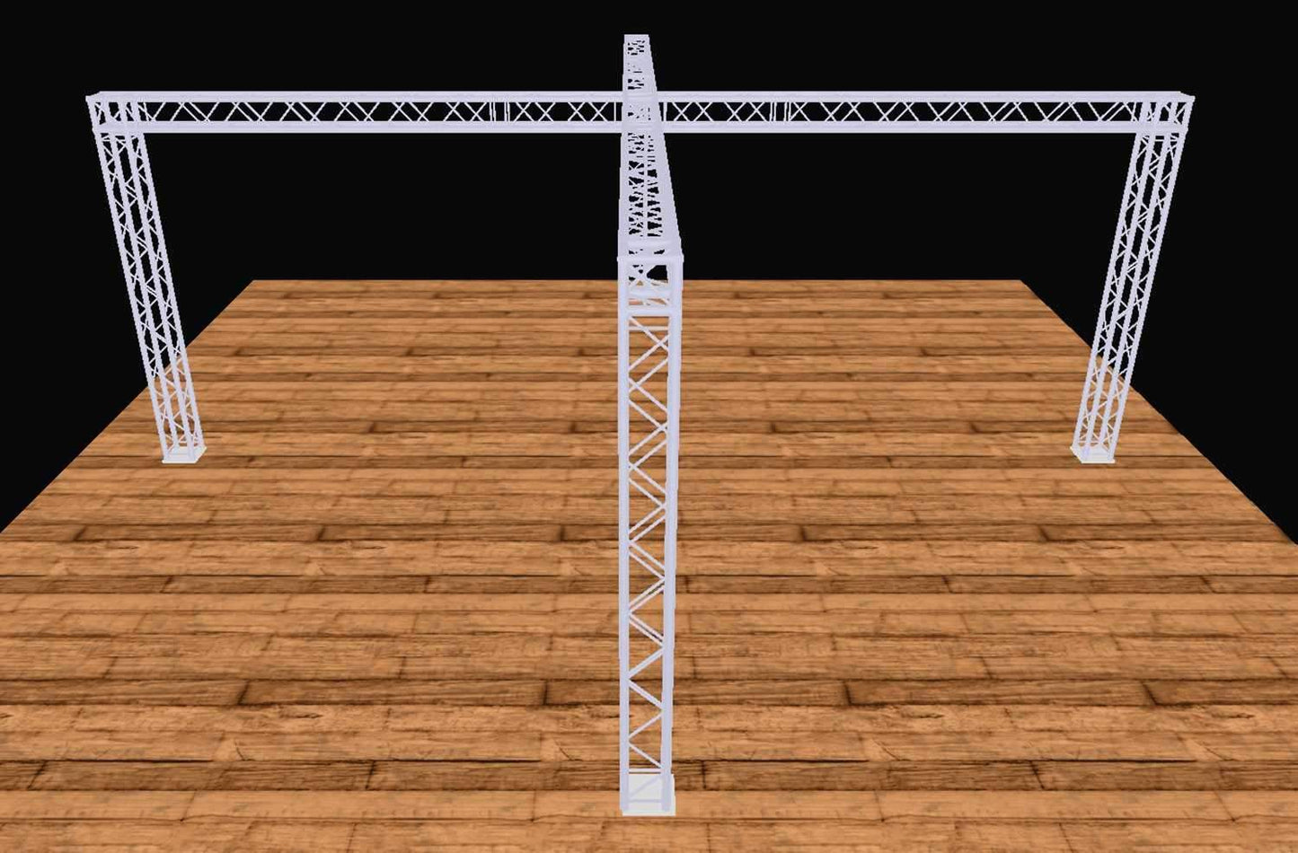 Global Truss 20 Ft x 20 Ft Complete Booth Display Cross Truss Structure - PSSL ProSound and Stage Lighting