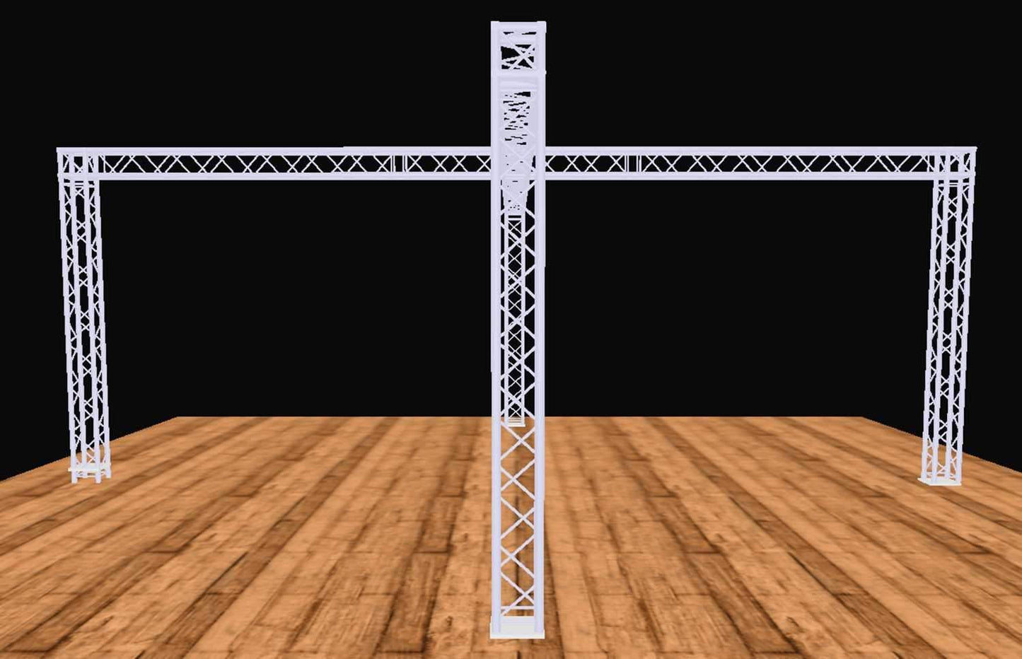 Global Truss 20 Ft x 20 Ft Complete Booth Display Cross Truss Structure - PSSL ProSound and Stage Lighting