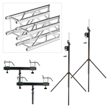 Global Truss ST-90 Crank Stand 10 Ft F24 Truss Bridge - PSSL ProSound and Stage Lighting