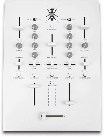 DJ Tech TRX Thud Rumble White DJ Mixer with Innofader - PSSL ProSound and Stage Lighting