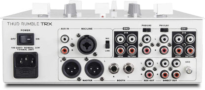 DJ Tech TRX Thud Rumble White DJ Mixer with Innofader - PSSL ProSound and Stage Lighting