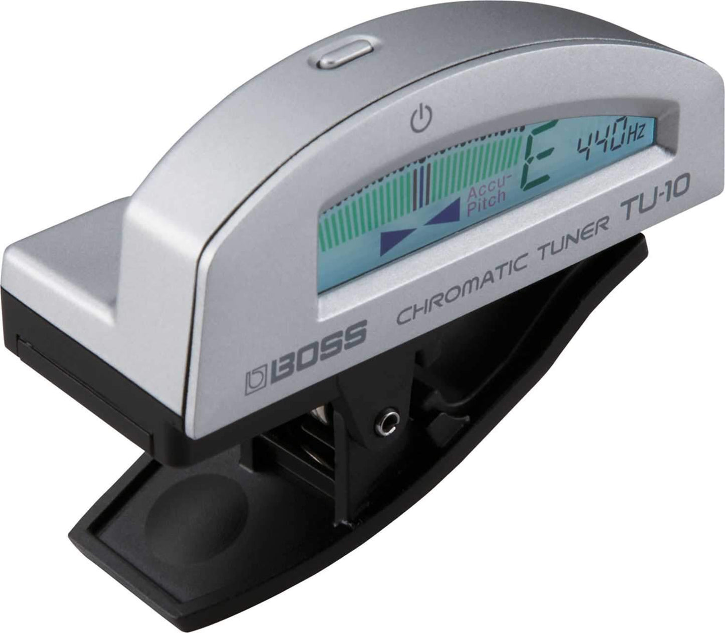 Boss TU-10-SV Silver Chromatic Guitar Clip-On Tuner - PSSL ProSound and Stage Lighting