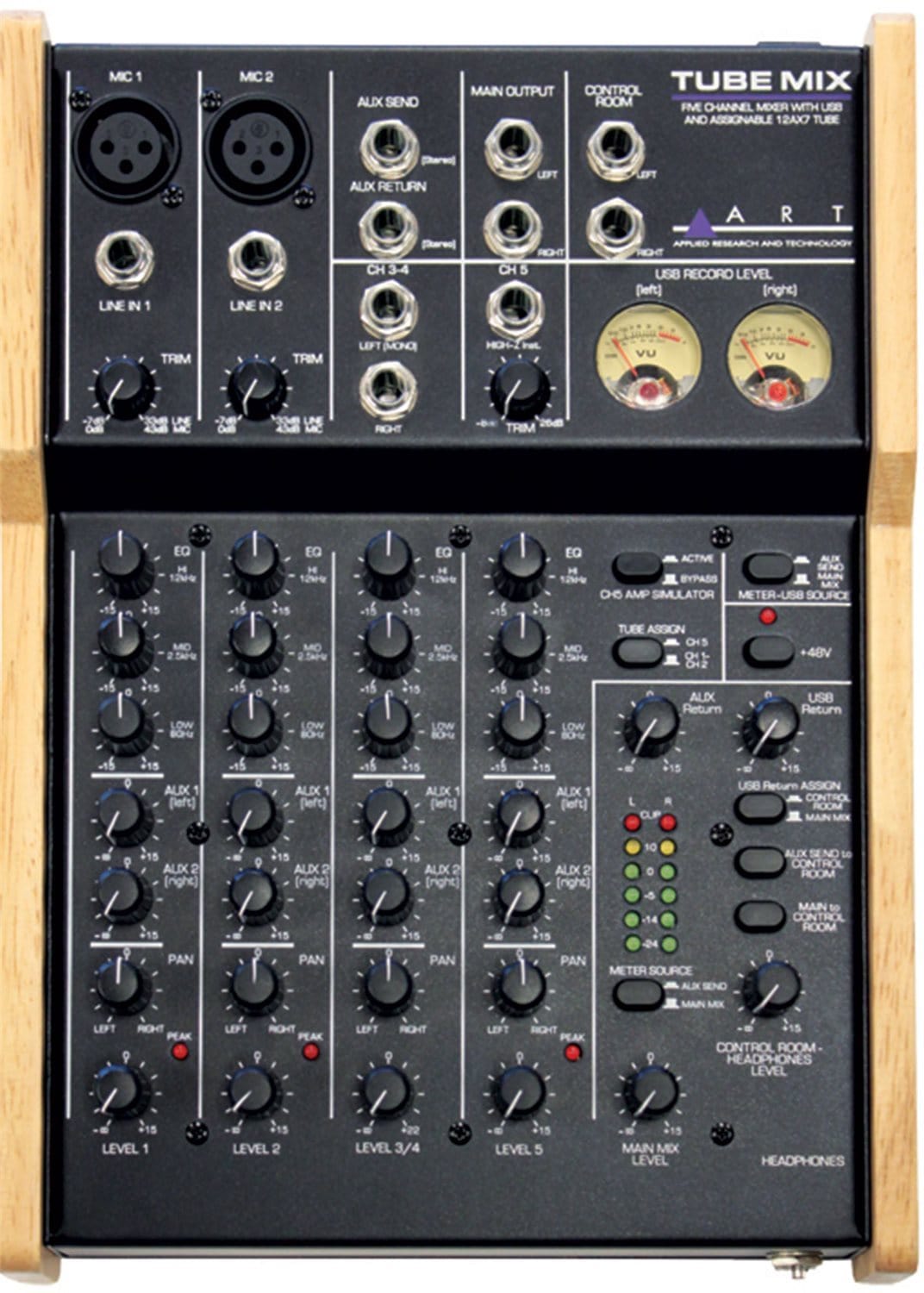 ART TubeMix 5-Channel Tubemixer with USB - PSSL ProSound and Stage Lighting