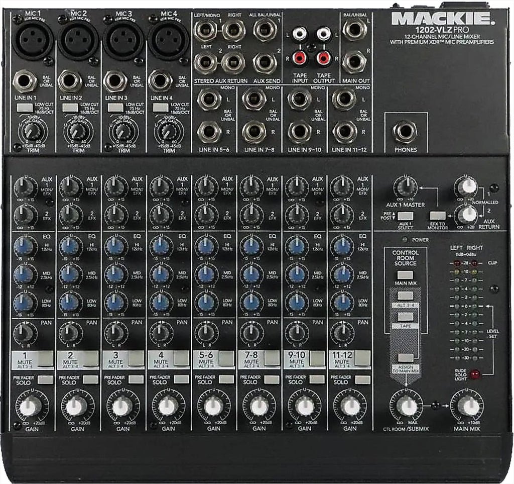 動作良好】MACKIE 1202-VLZPRO ミキサー 中空