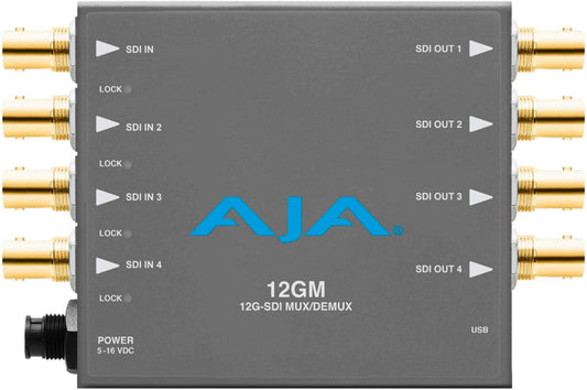 AJA 12GM Video Converter 12G-SDI Mux & Demuxer - PSSL ProSound and Stage Lighting