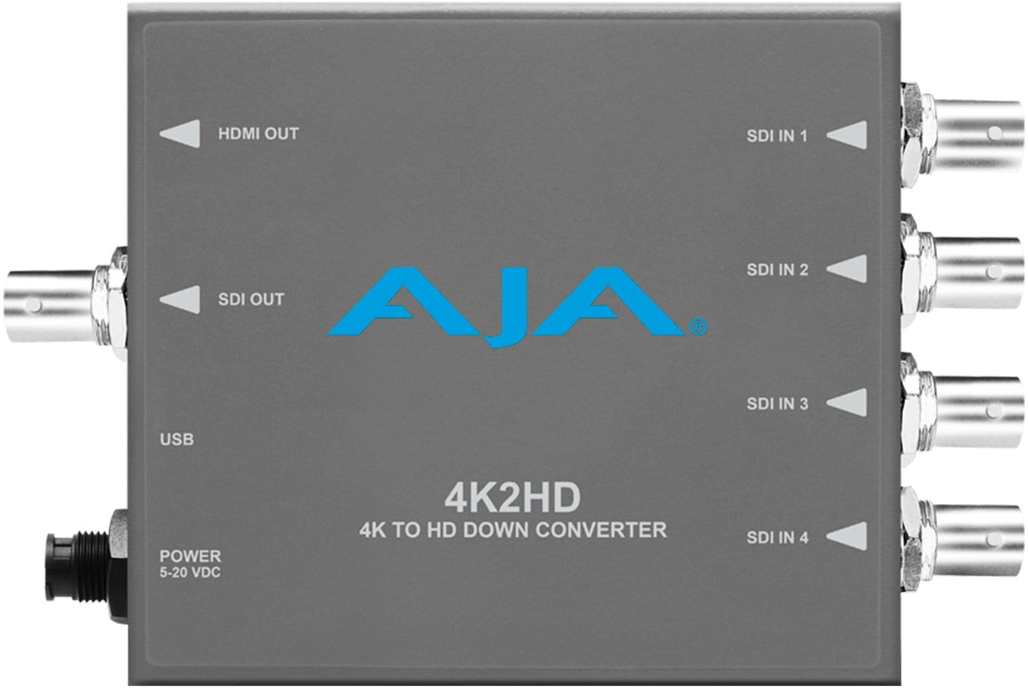 AJA 4K2HD 4K/UltraHD to HD-SDI and HDMI Down-Conventer - Solotech