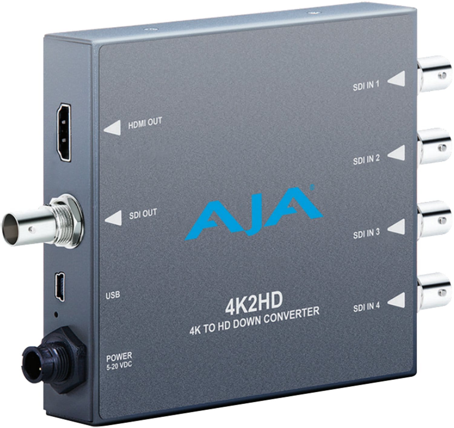 AJA 4K2HD 4K/UltraHD to HD-SDI and HDMI Down-Conventer - Solotech