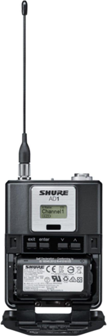 Shure AD1G57 Belt Pack Transmitter G57 470-616Mhz - PSSL ProSound and Stage Lighting