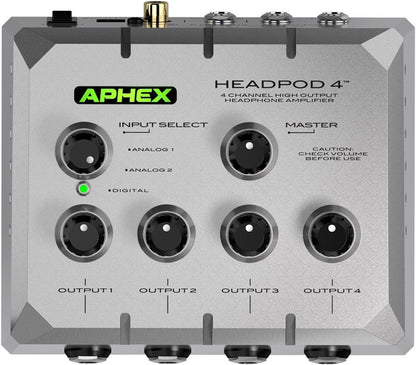 Aphex AX454 HeadPod 4 Headphone Amplifier - Solotech