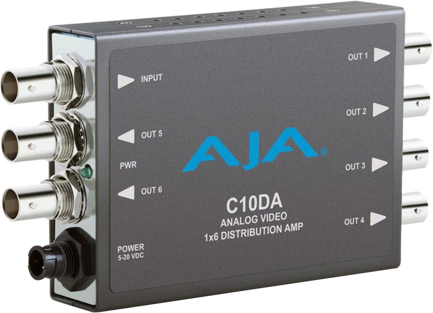 AJA C10DA Analog Video 1x6 Distribution Amplifier – Solotech