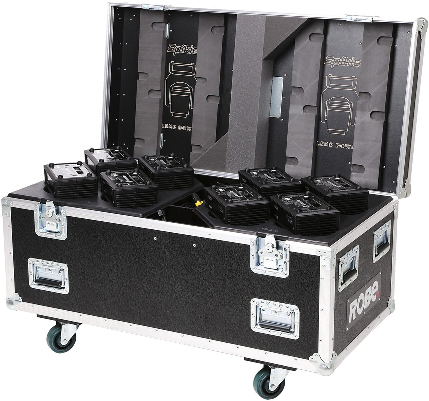 Road Case for 8x Robe Spikie Fixtures - PSSL ProSound and Stage Lighting