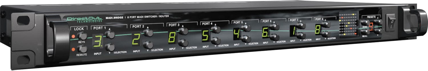 DirectOut Madi Bridge 8-Port MADI Switcher/Router with 6x Coaxial and ...