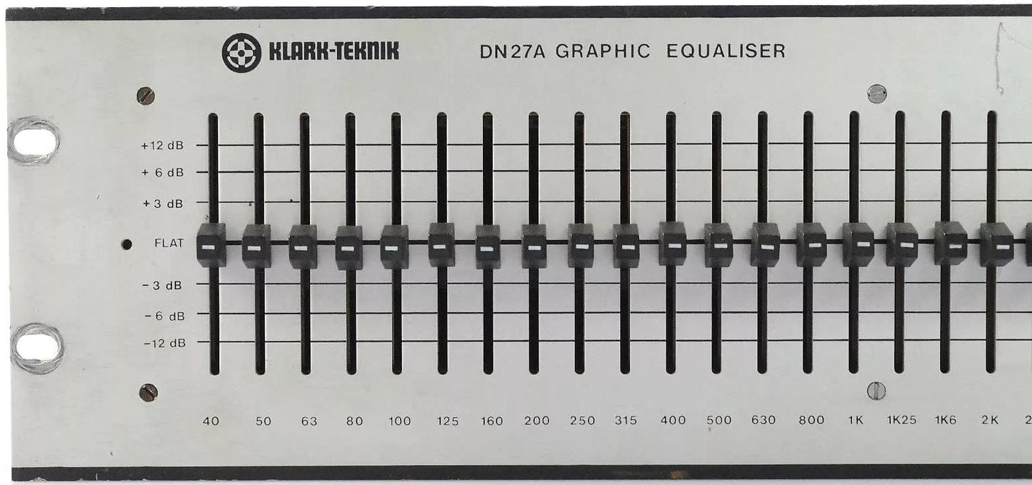 Klark Teknik DN27A 27 Band Vintage Graphic Equalizer - PSSL ProSound and Stage Lighting