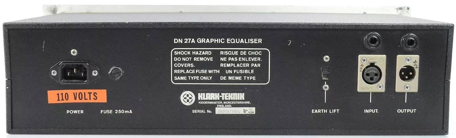 Klark Teknik DN27A 27 Band Vintage Graphic Equalizer - PSSL ProSound and Stage Lighting