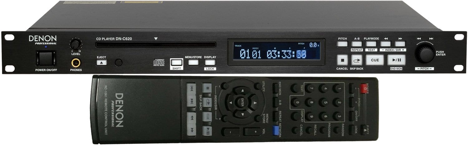 Denon DNC620 Rackmount CD Player with Remote Control - PSSL ProSound and Stage Lighting