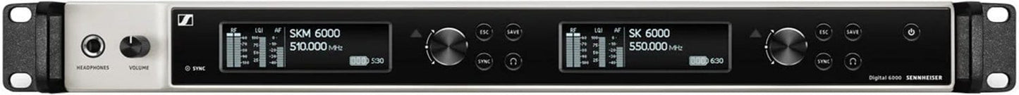 Sennheiser EM6000DANTE 2x UHF Receiver 470-714Mhz - PSSL ProSound and Stage Lighting
